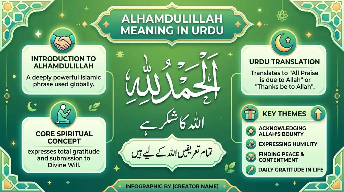 Alhamdulillah meaning in Urdu and Arabic