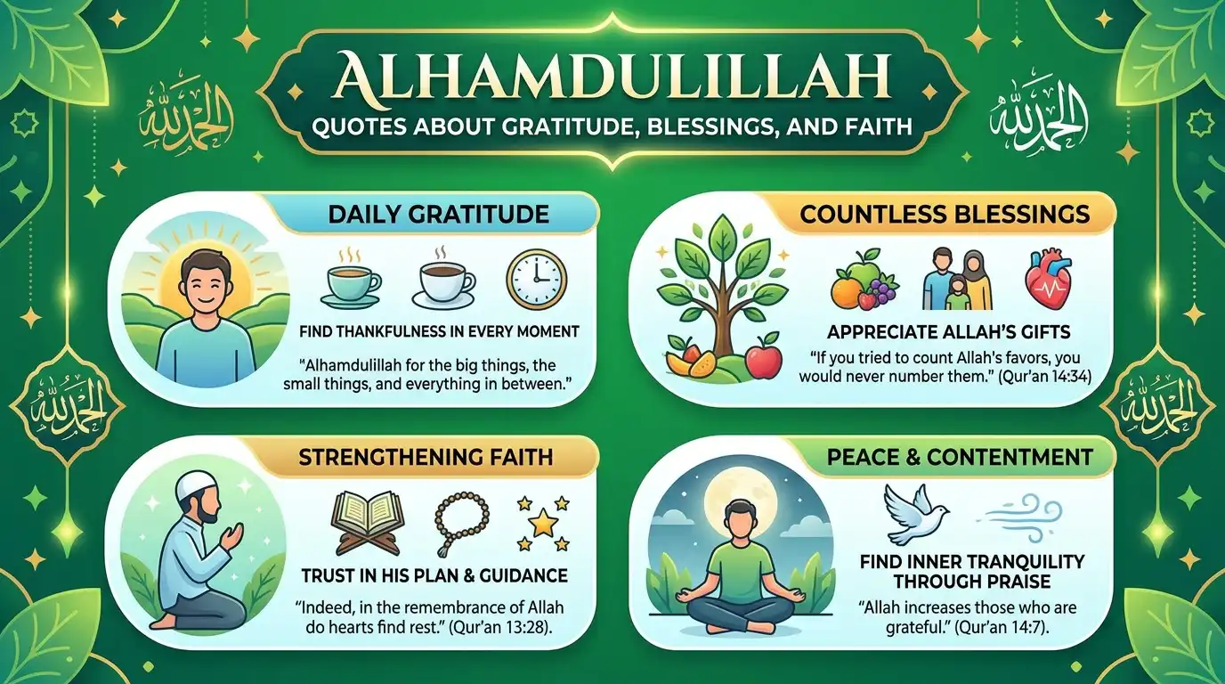Alhamdulillah quotes about gratitude and blessings