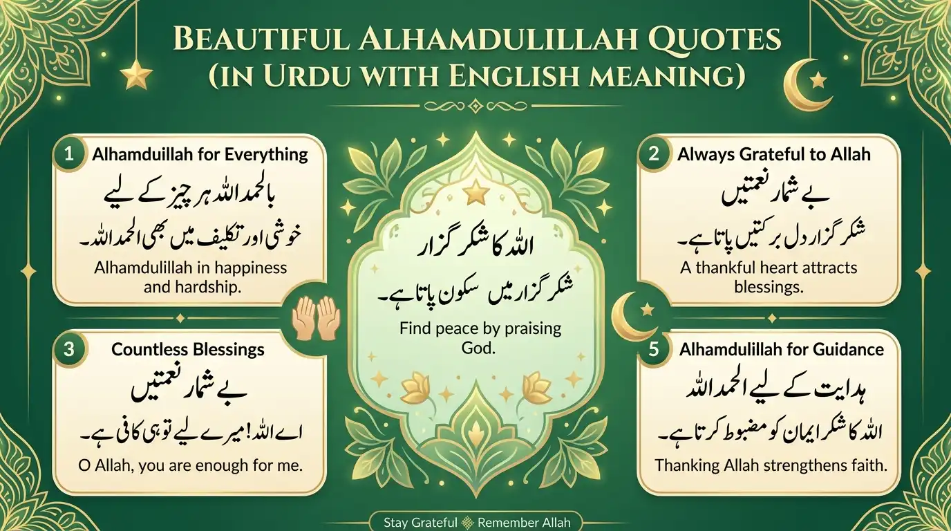 Alhamdulillah quotes in Urdu