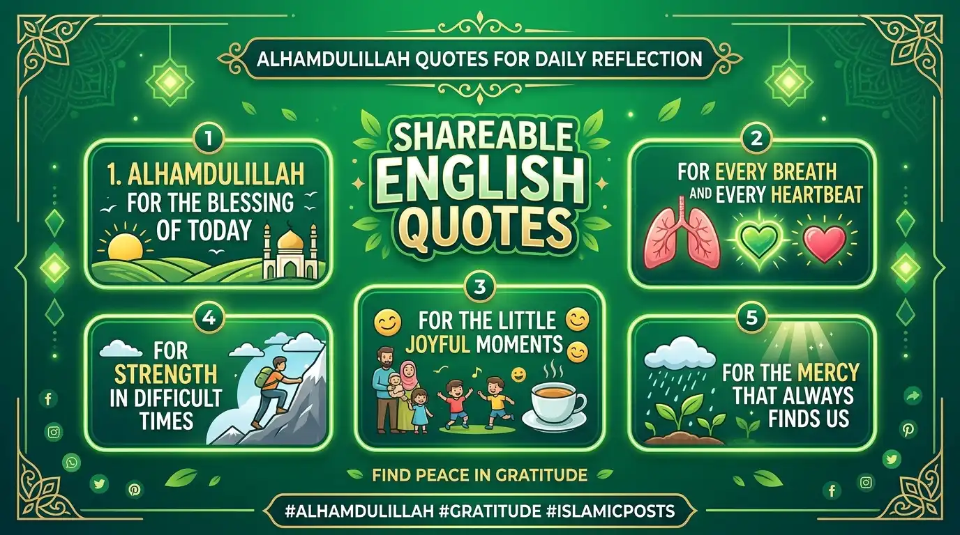 Alhamdulillah quotes in English