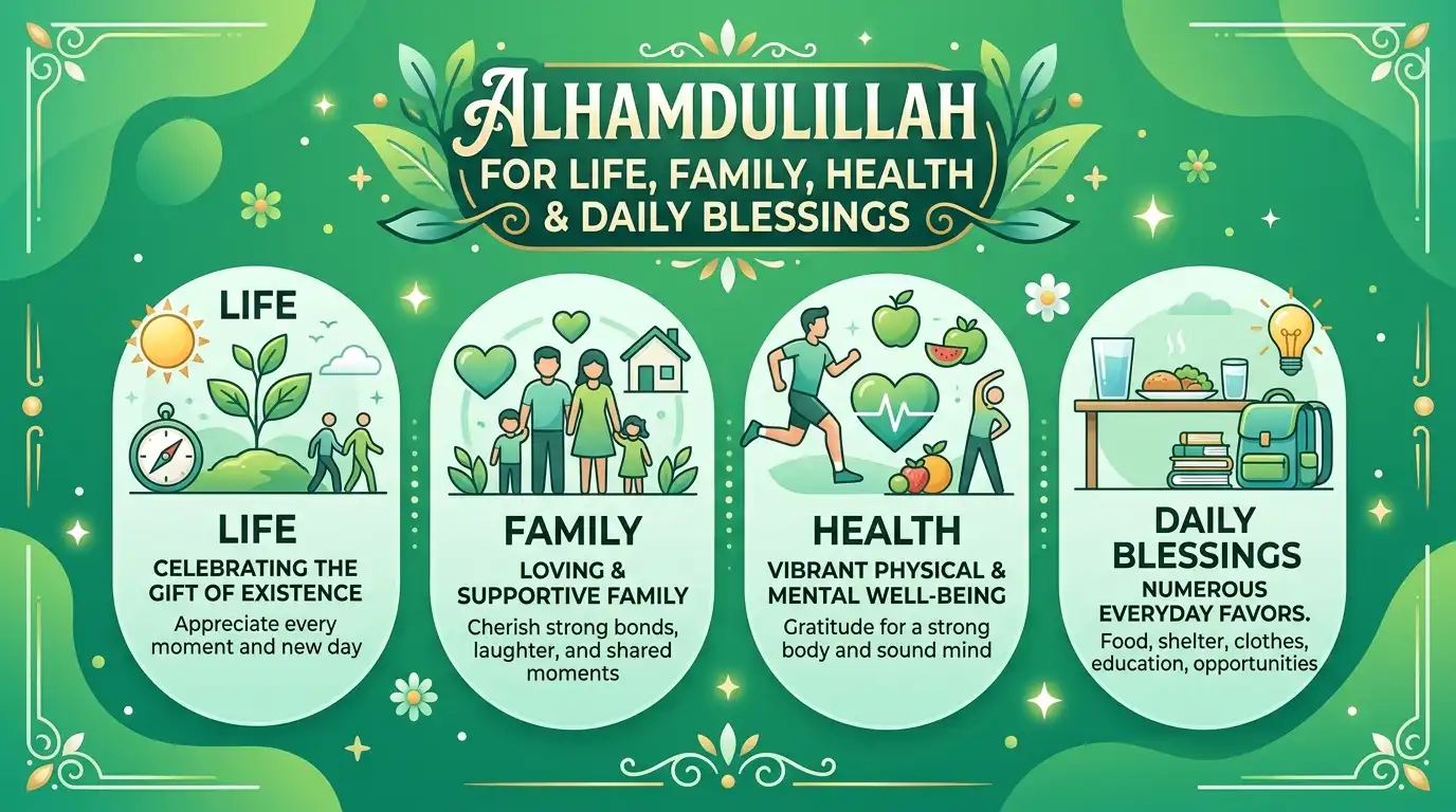 Alhamdulillah for the gift of life and daily blessings