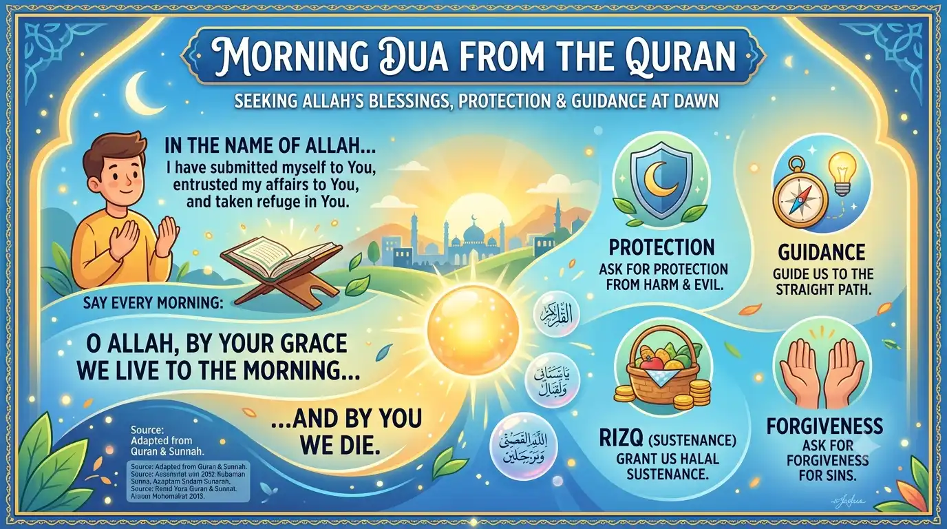Morning Dua from Quran in English
