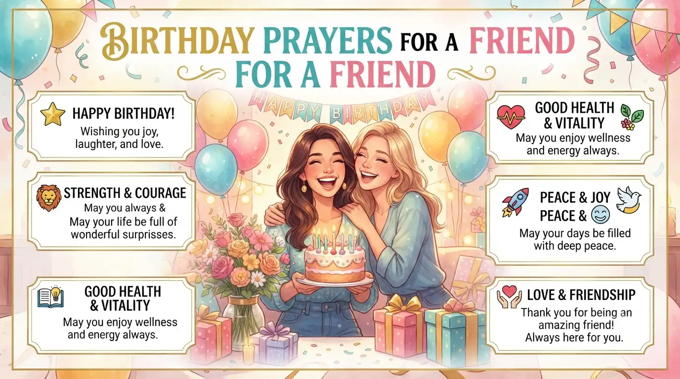 birthday prayers for a friend