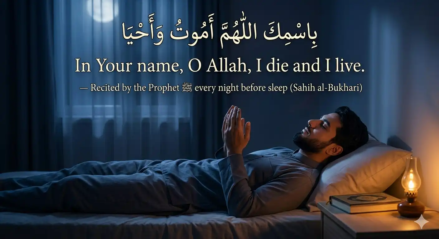 dua before sleeping in English