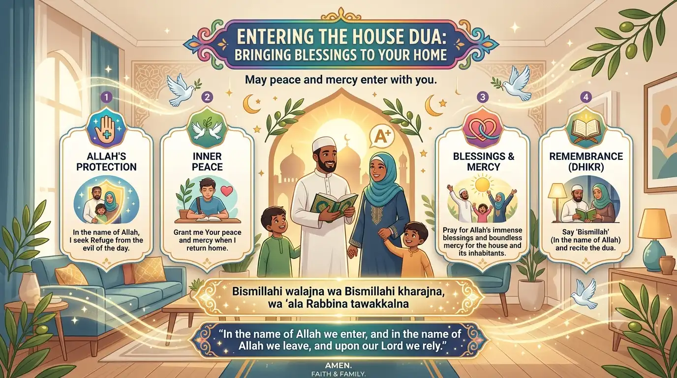 entering the house dua