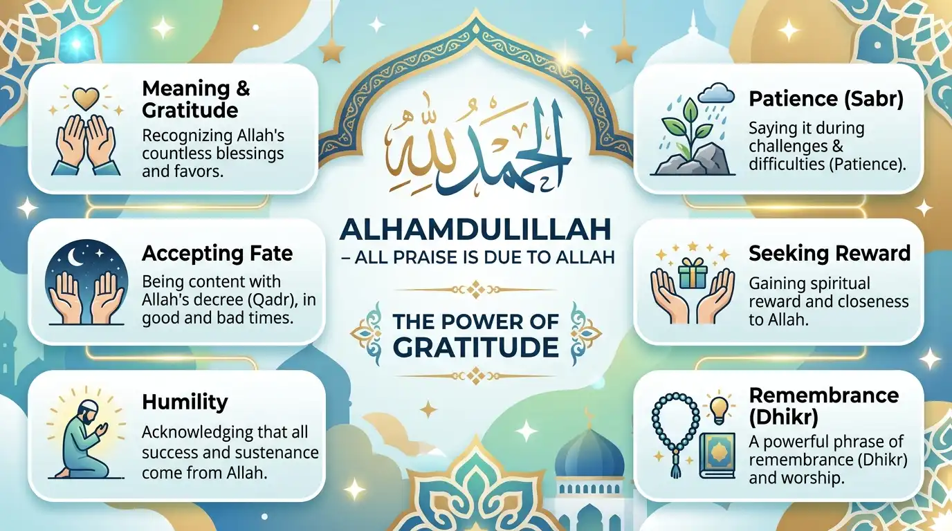Alhamdulillah in Arabic image