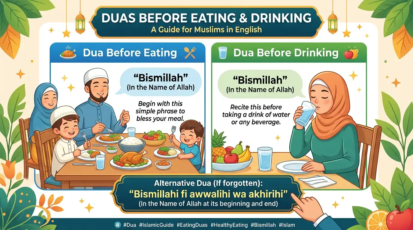Dua Before Eating and Drinking image
