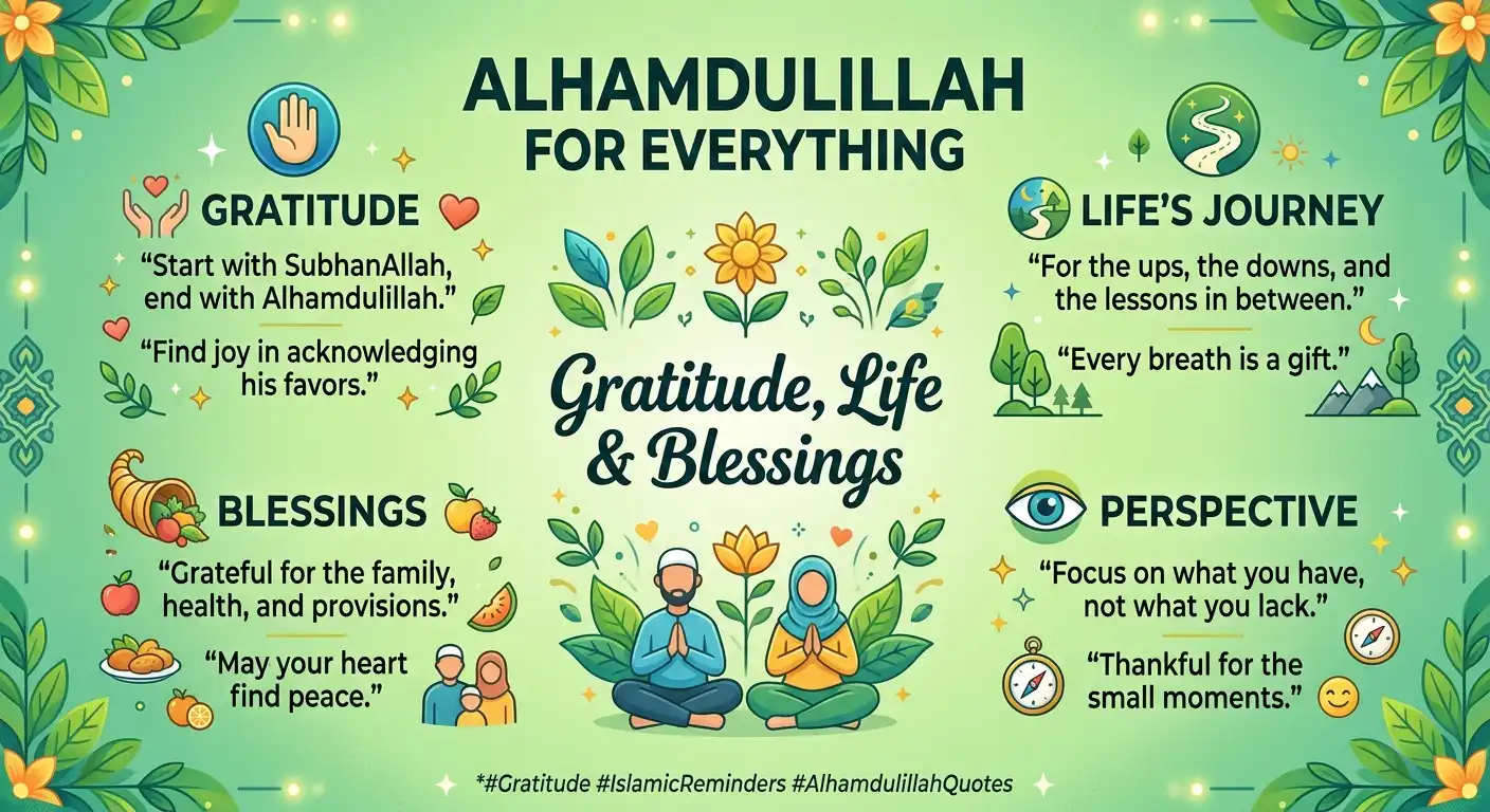 Alhamdulillah for Everything Quotes: Gratitude, Life & Blessings images